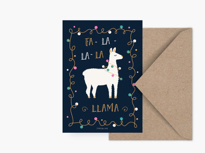 Postkarte / Fa-La-Llama