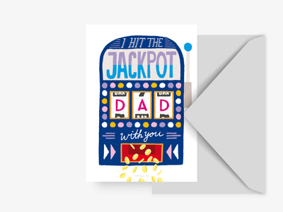 Postkarte / Jackpot Dad