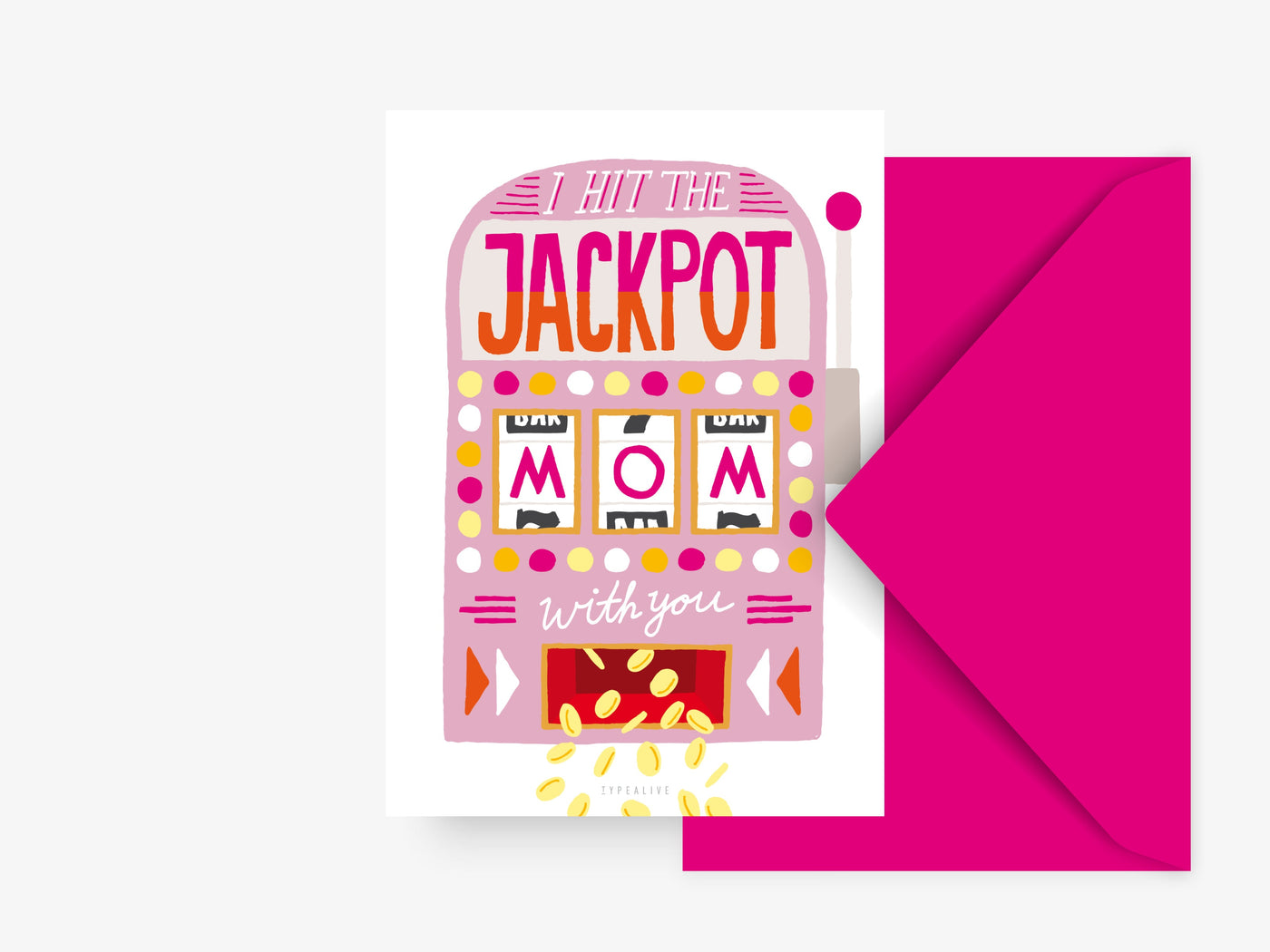Postkarte / Jackpot Mom