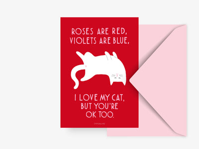 Postkarte / Valentine Cat No. 3