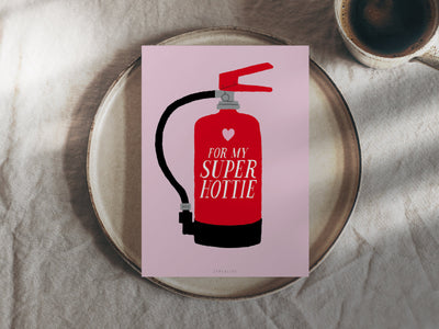 Postkarte / Super Hottie