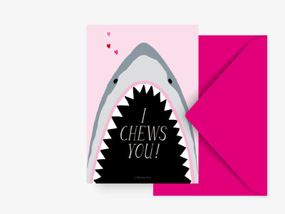 Postkarte / I Chews You