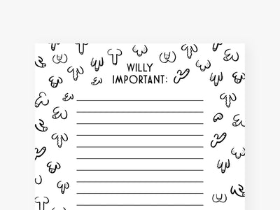 Notizblock / Willy Important