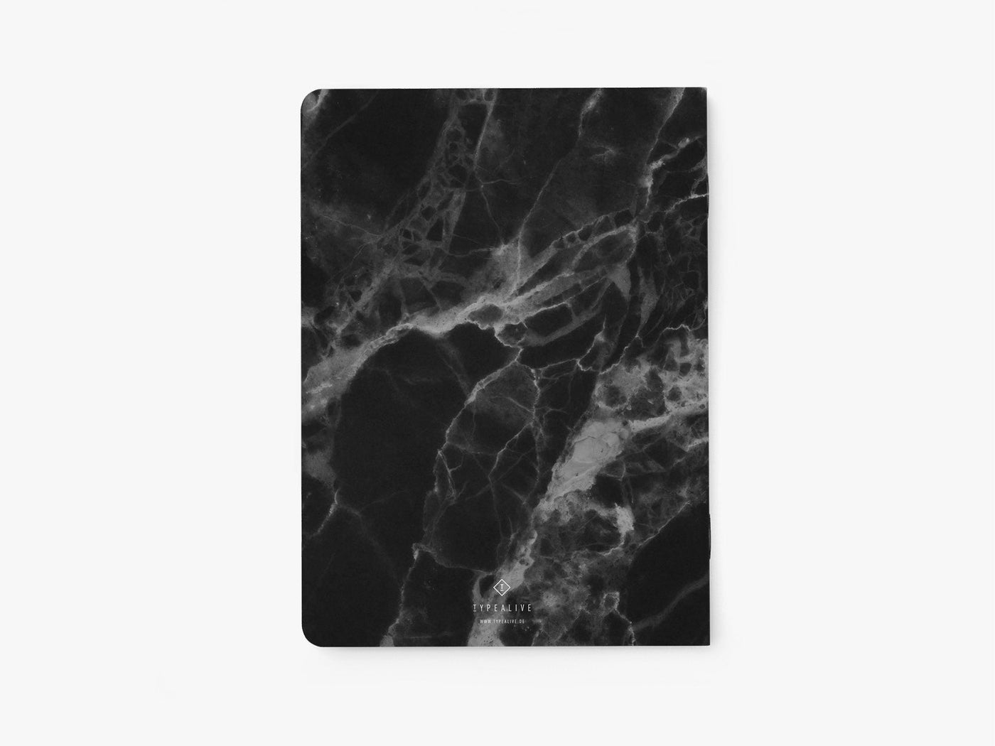Notizheft / Marble Black