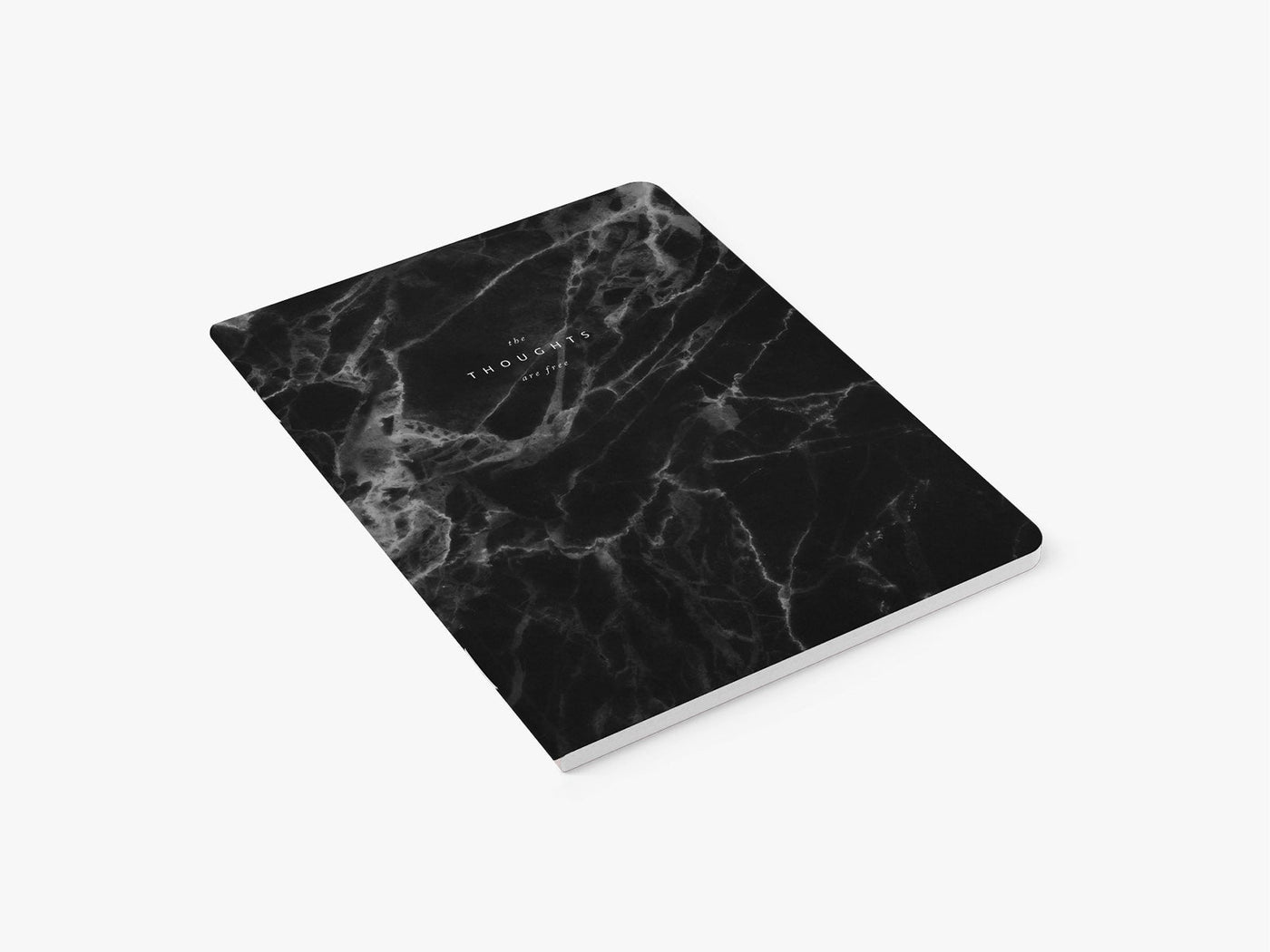 Notizheft / Marble Black