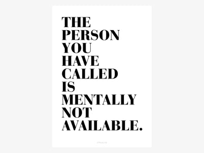 Print / Not Available