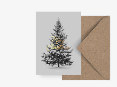 Postkarte / Merry Christmas Fir