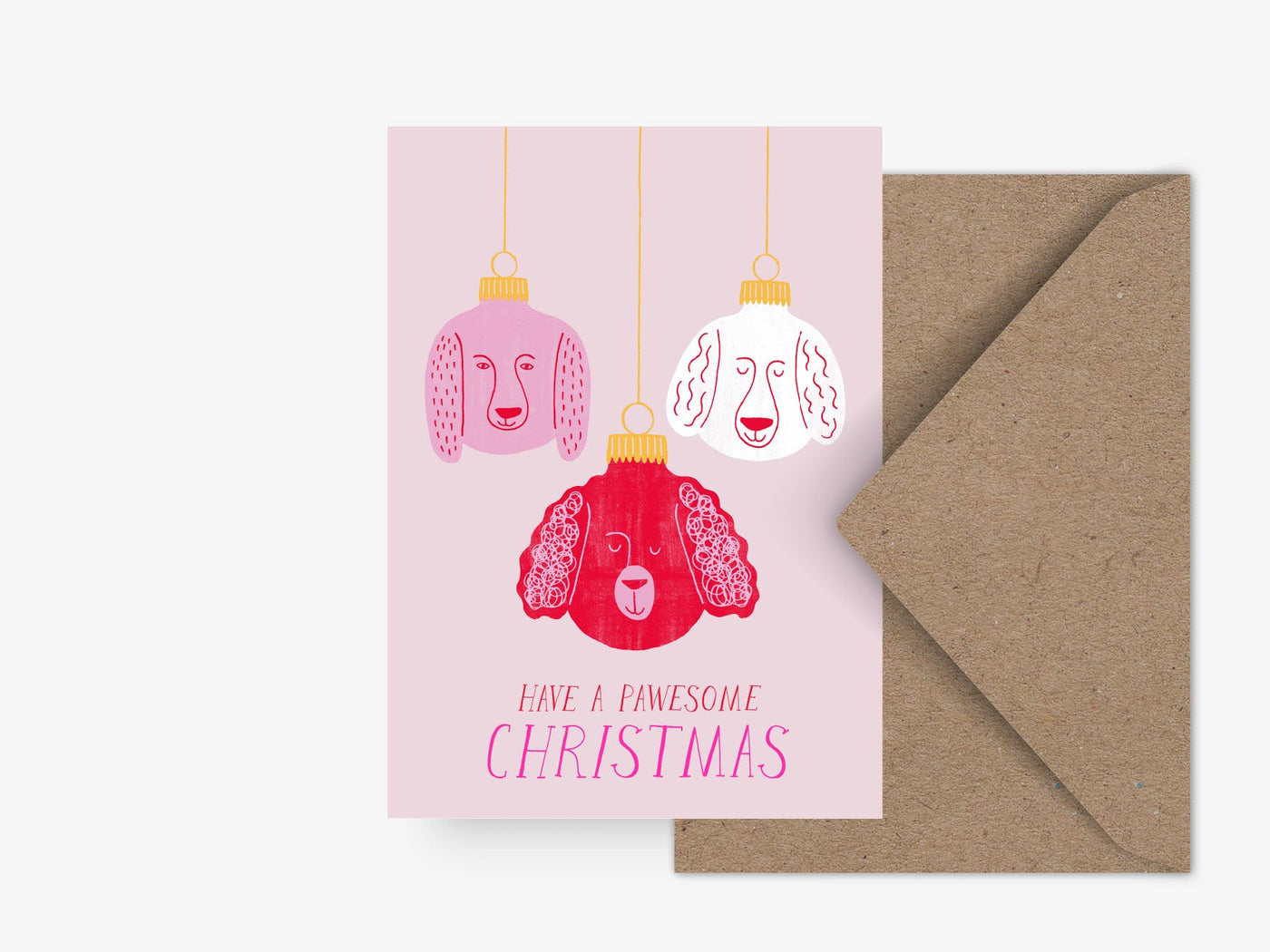 Postkarte / Pawsome Christmas