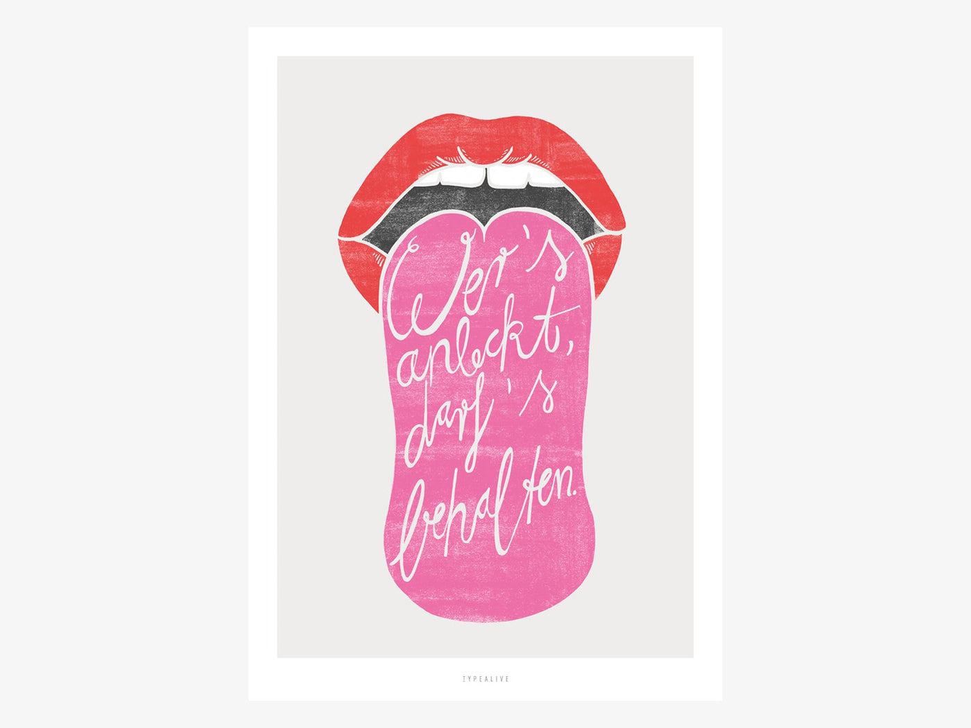 Print / Anlecken