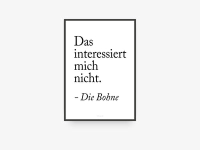 Print / Die Bohne