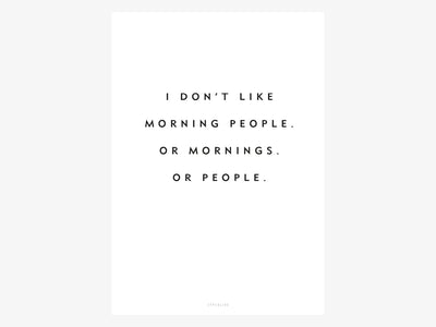 Print / Morning People