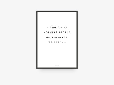 Print / Morning People