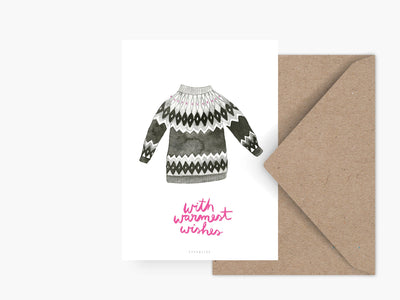 Postkarte / Pullover No. 1