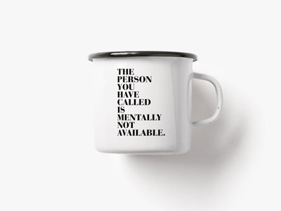 typealive - Tasse aus Emaille / Available