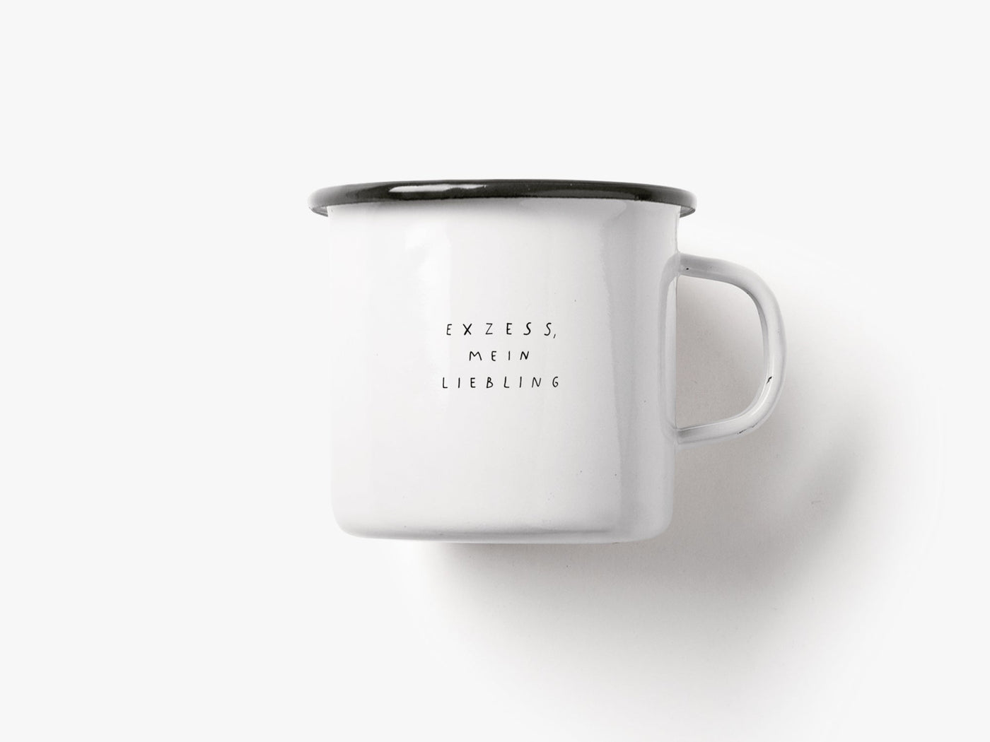 typealive - Tasse aus Emaille / Exzess