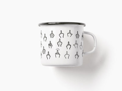 typealive - Tasse aus Emaille / F*&k You