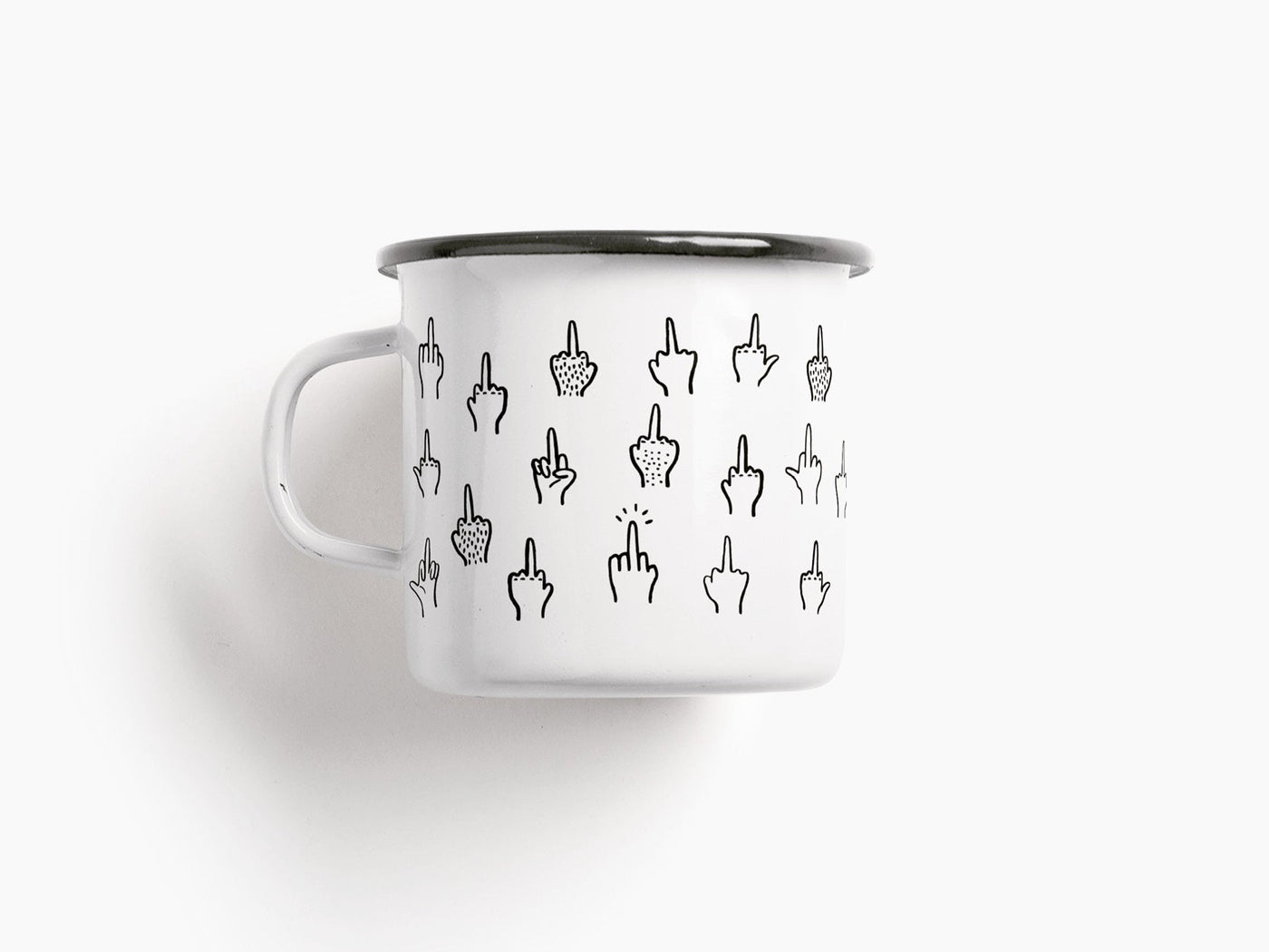 typealive - Tasse aus Emaille / F*&k You