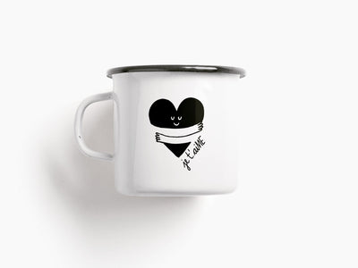 typealive - Tasse aus Emaille / Je t'aiME