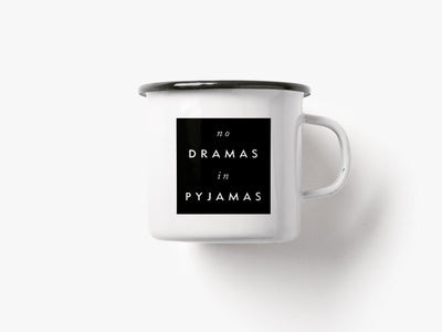 typealive - Tasse aus Emaille / No Drama