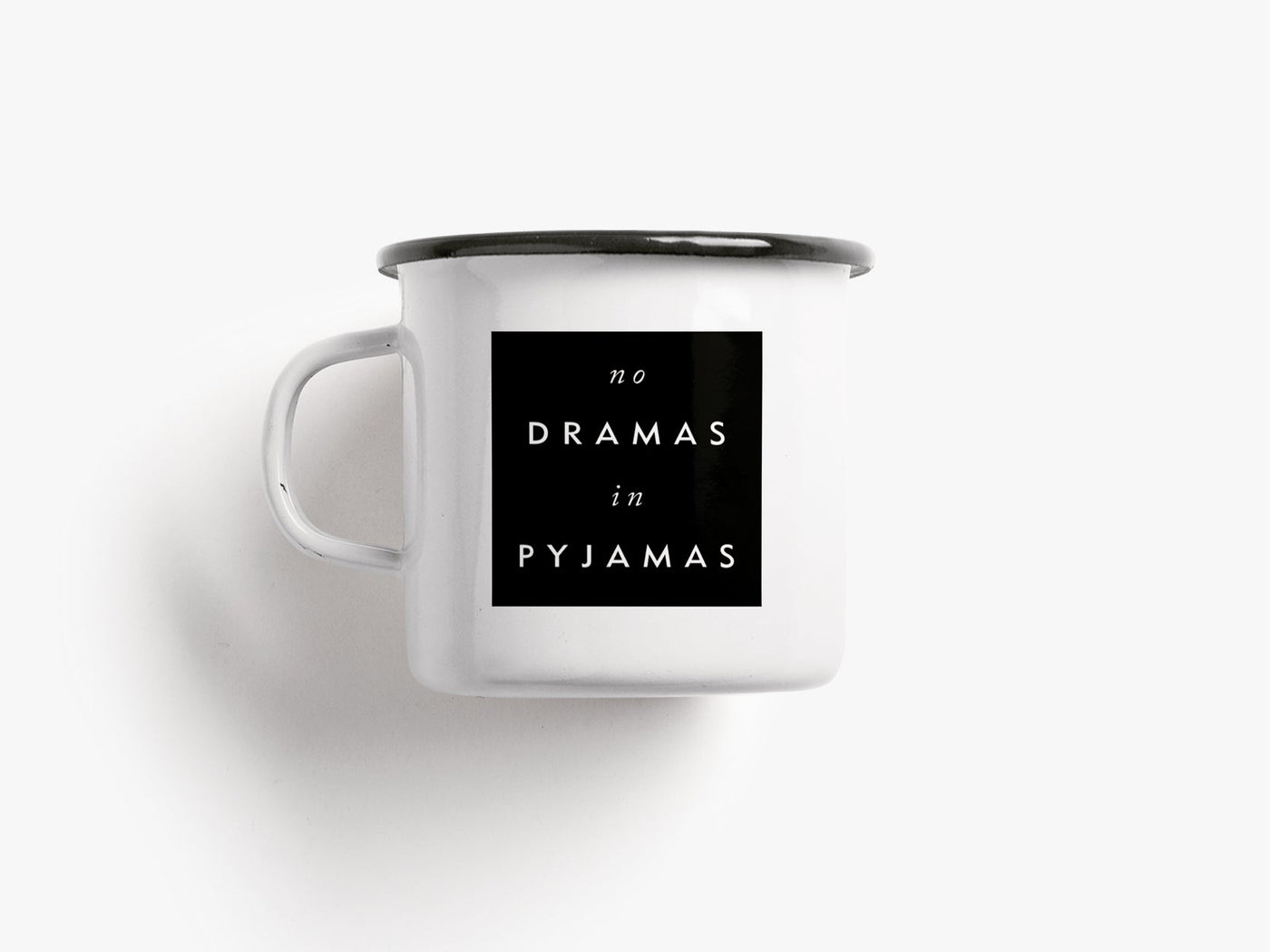 typealive - Tasse aus Emaille / No Drama