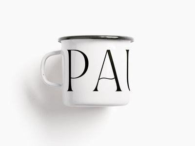 typealive - Tasse aus Emaille / Pause