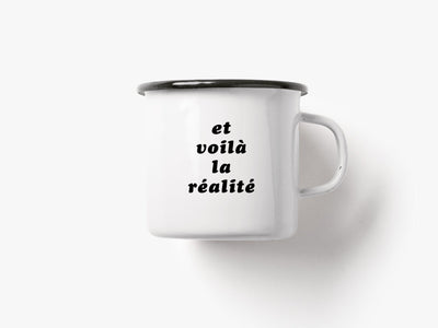 typealive - Tasse aus Emaille / Réalité