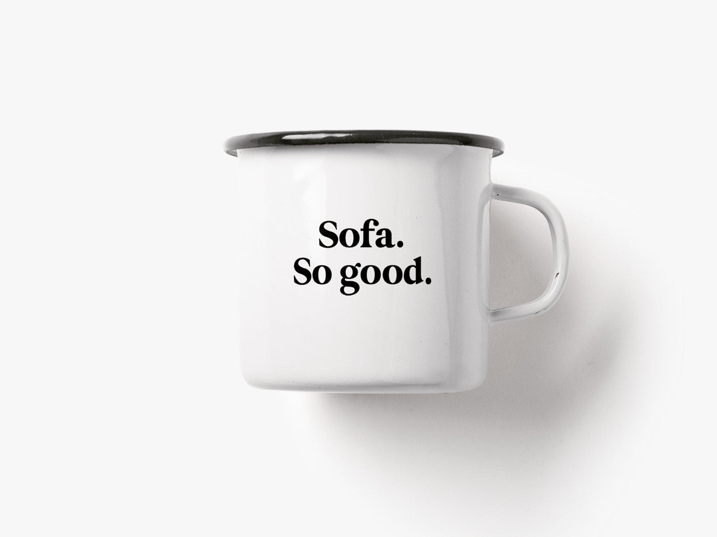 typealive - Tasse aus Emaille / Sofa So Good