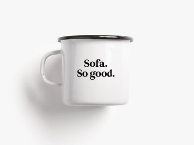 typealive - Tasse aus Emaille / Sofa So Good