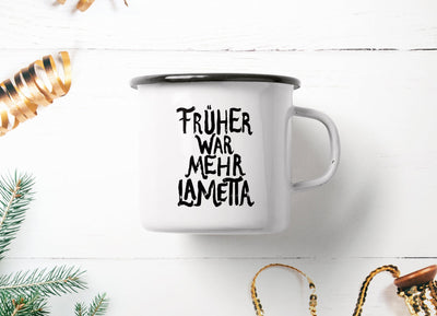 typealive - Tasse aus Emaille / Lametta