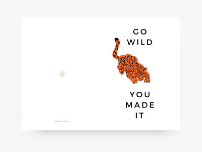 Grußkarte / Go Wild No. 2