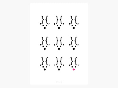 Print / Nine Reindeers