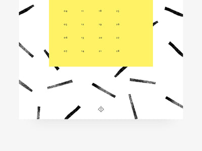 Wandkalender / Black & White