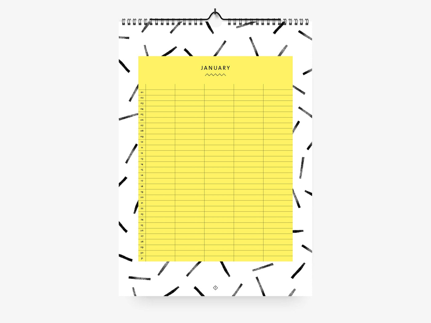 Familienkalender / Black & White
