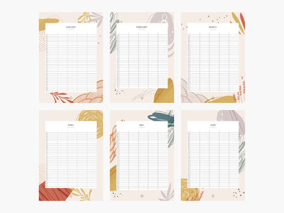 Familienkalender / Floral