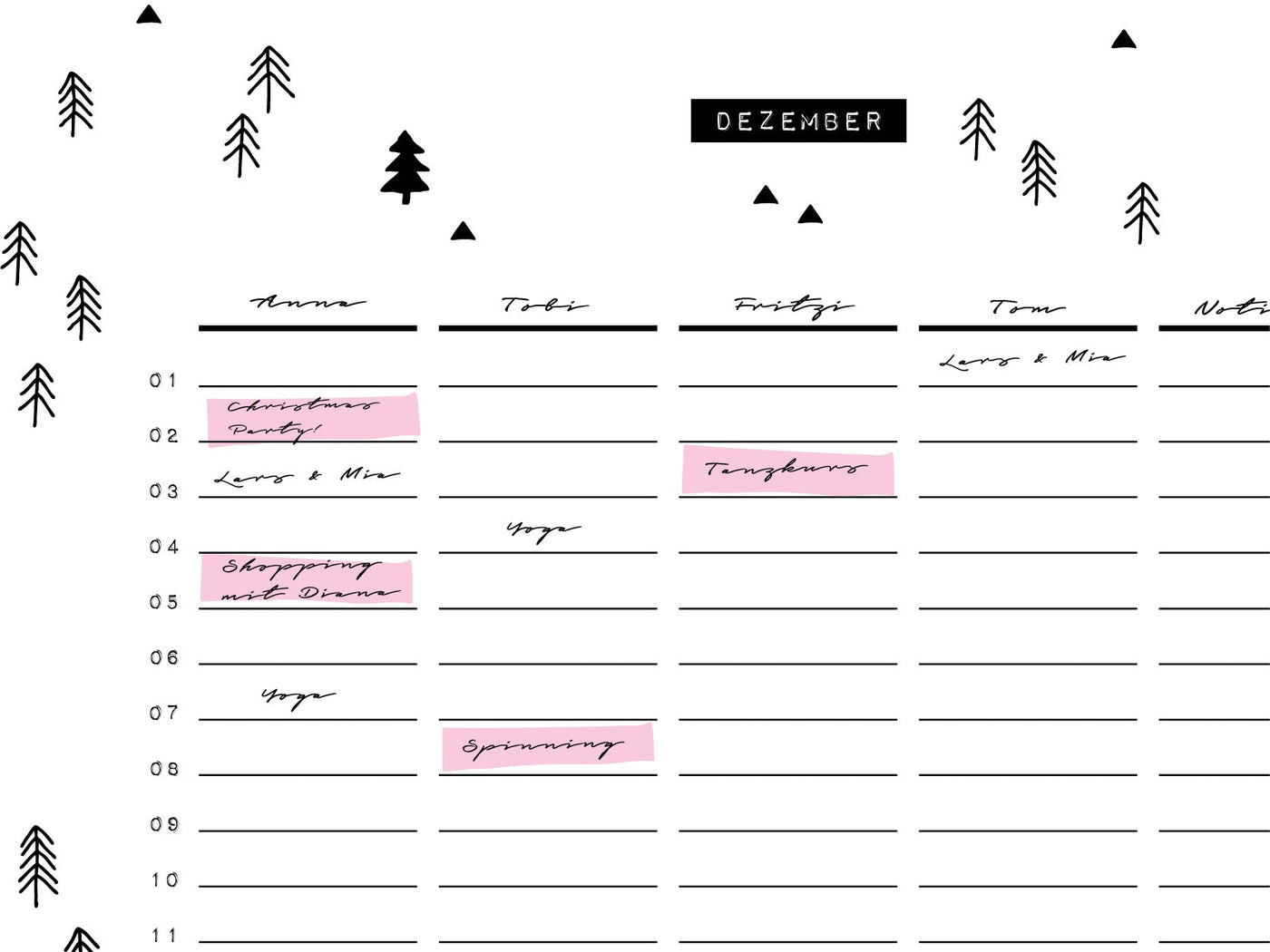 Familienkalender / Seasons