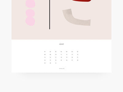 Wandkalender / Scandi
