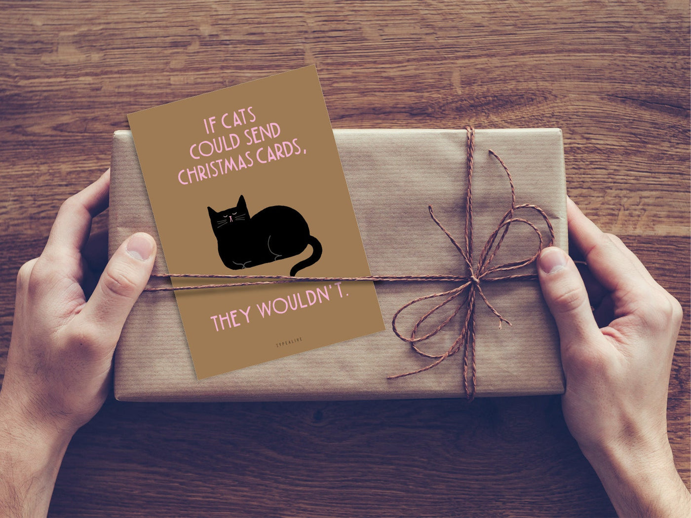 Postkarte / Christmas Cat No. 2