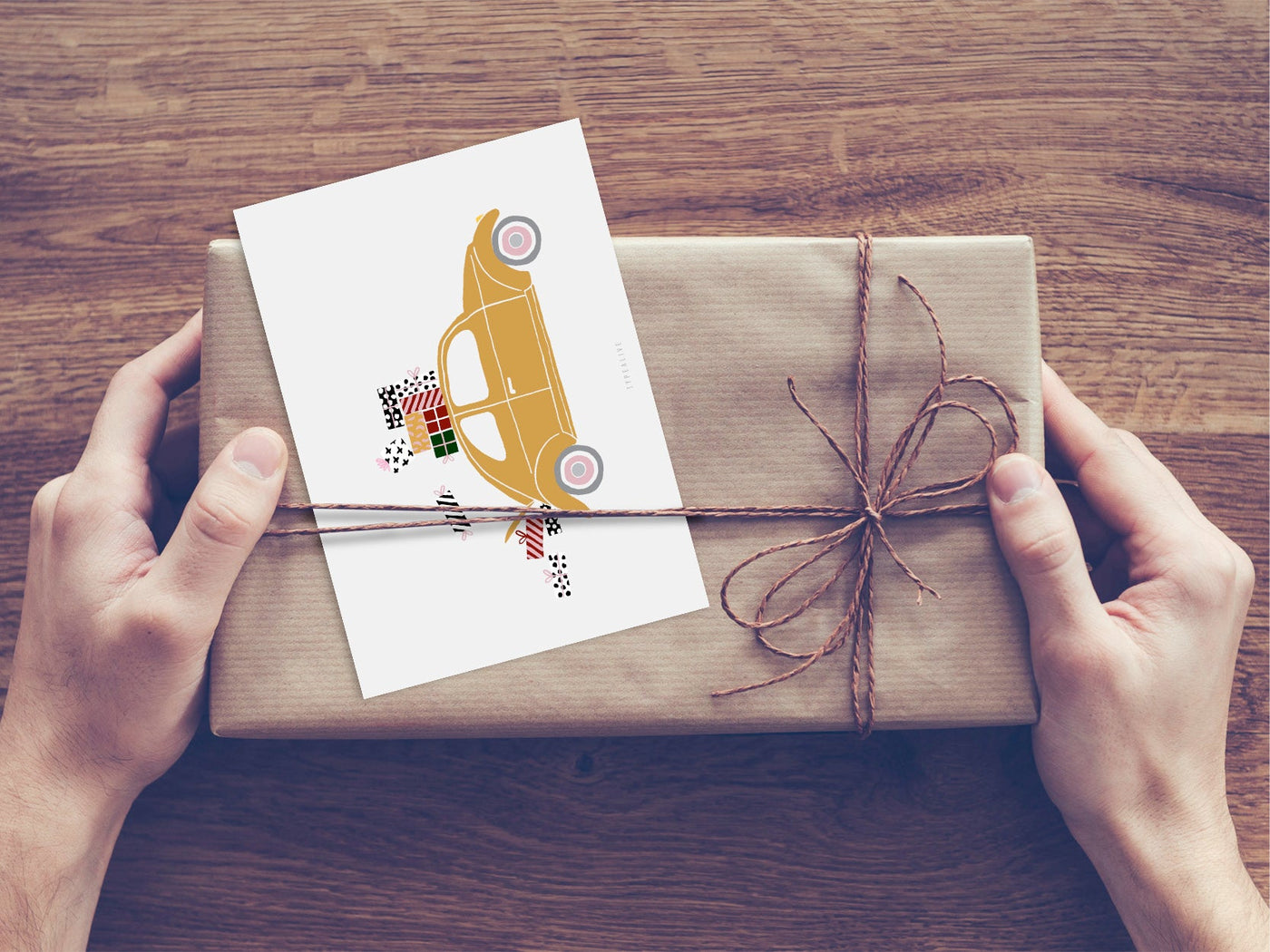 Postkarte / Driving Home For Christmas No. 1