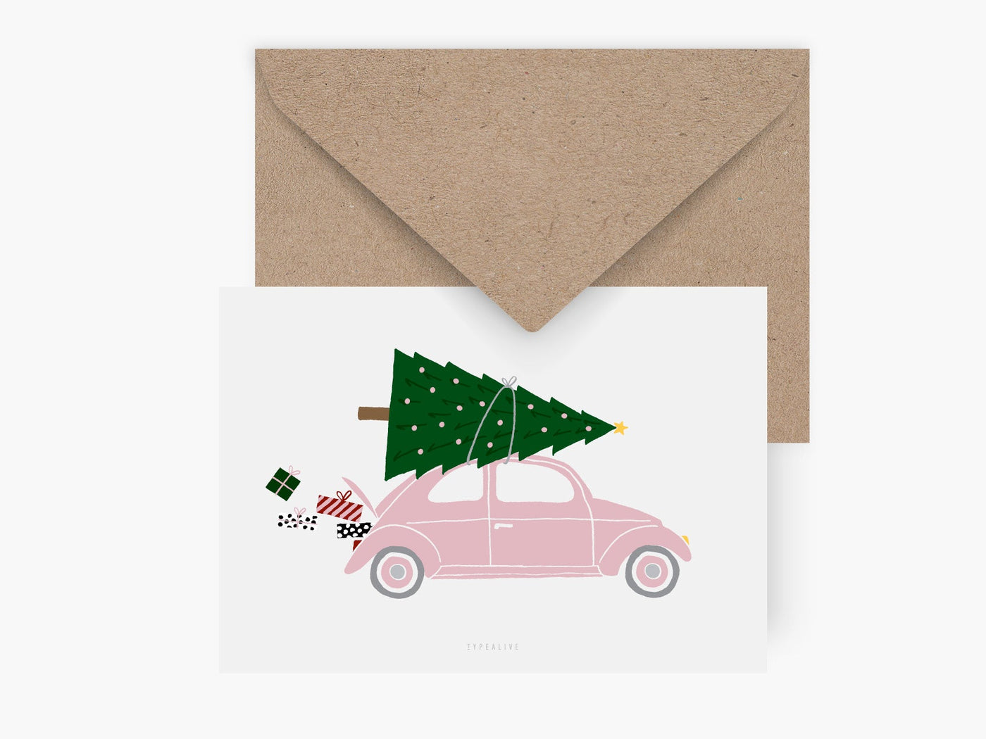 Postkarte / Driving Home For Christmas No. 2