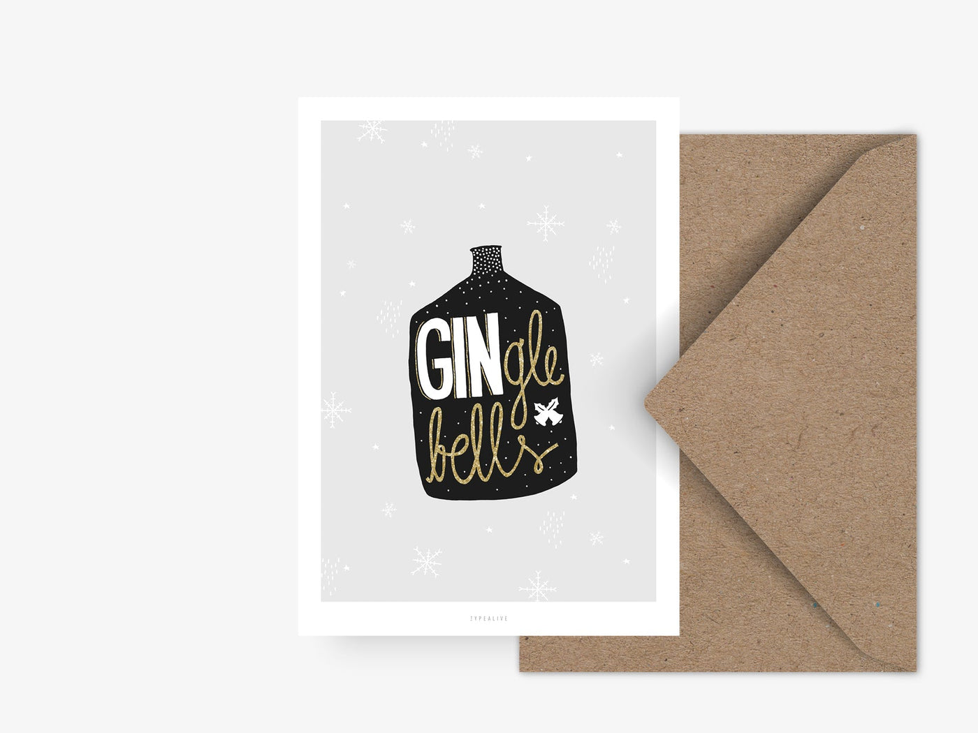 Postkarte / GINgle Bells