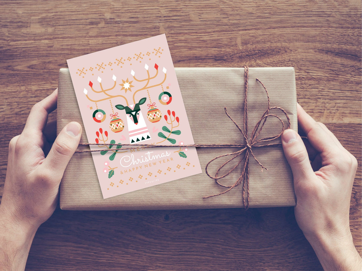 Postkarte / Geometric Christmas No. 1