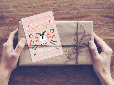 Postkarte / Geometric Christmas No. 1
