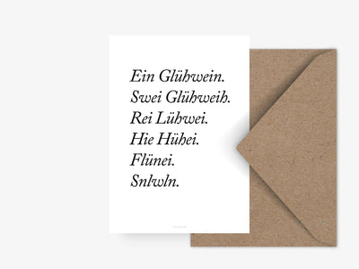 Postkarte / Glühwein