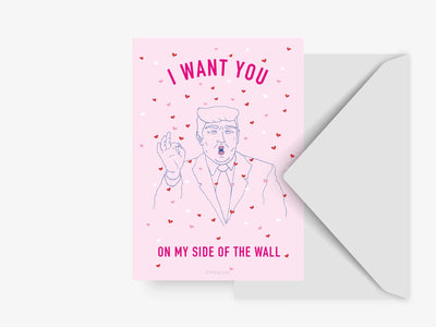 Postkarte / Tr*mp Wants You