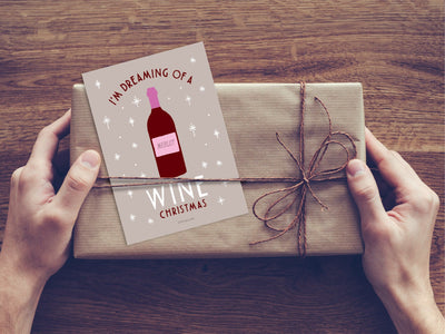 Postkarte / Wine Christmas