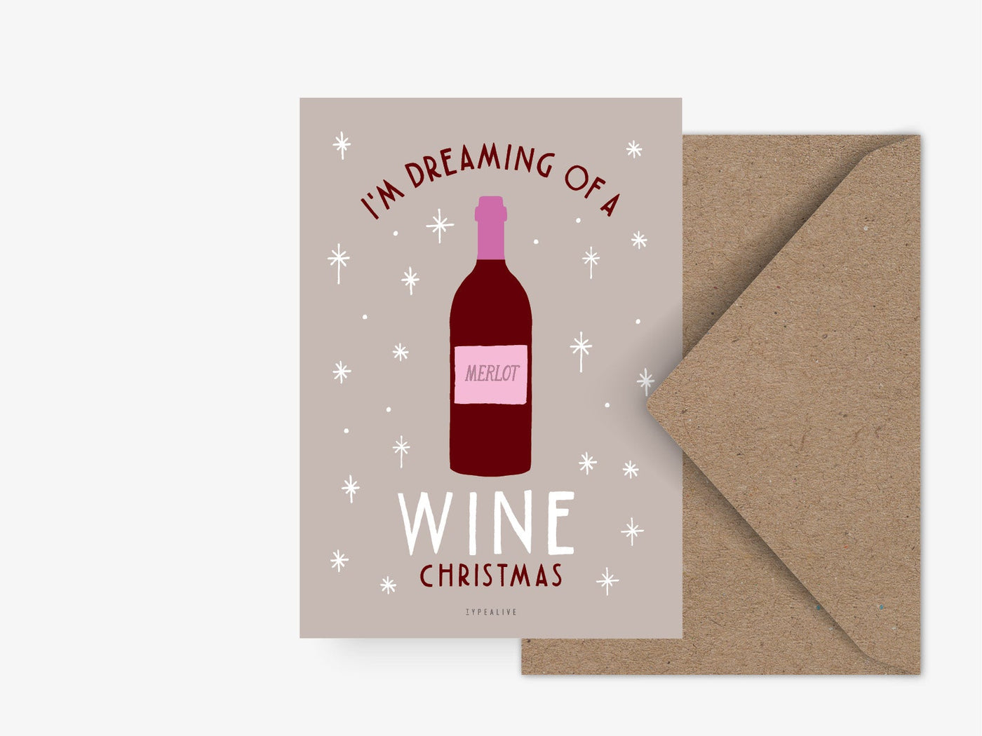 Postkarte / Wine Christmas