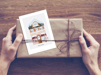 Postkarte / Winter Wonder Shops No. 3