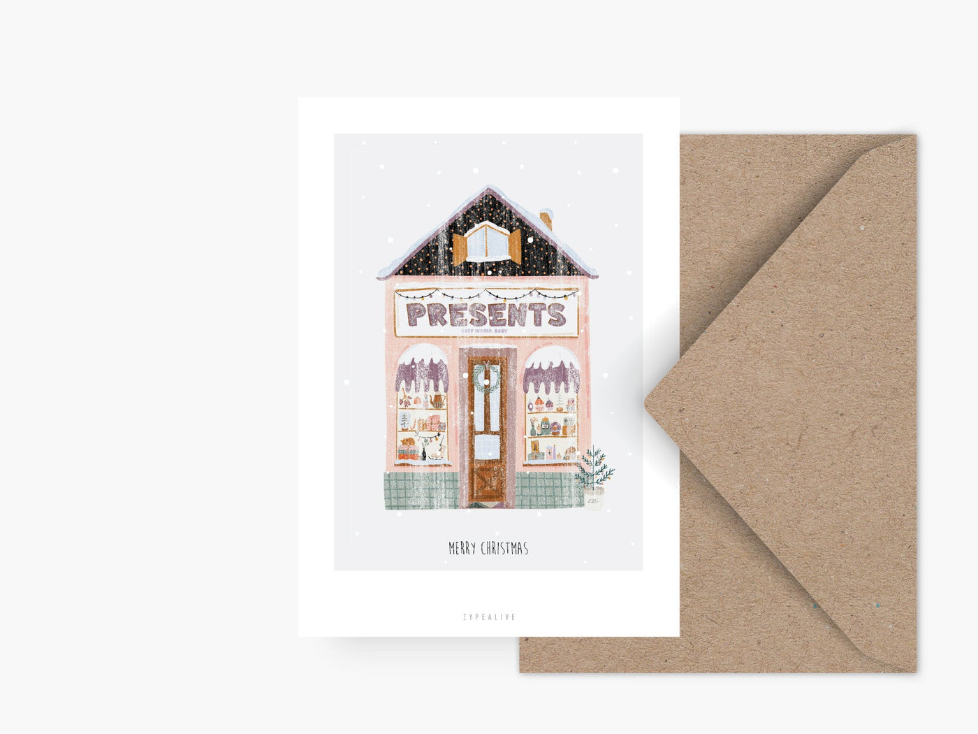 Postkarte / Winter Wonder Shops No. 5