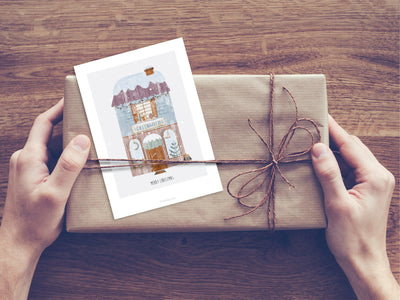 Postkarte / Winter Wonder Shops No. 6