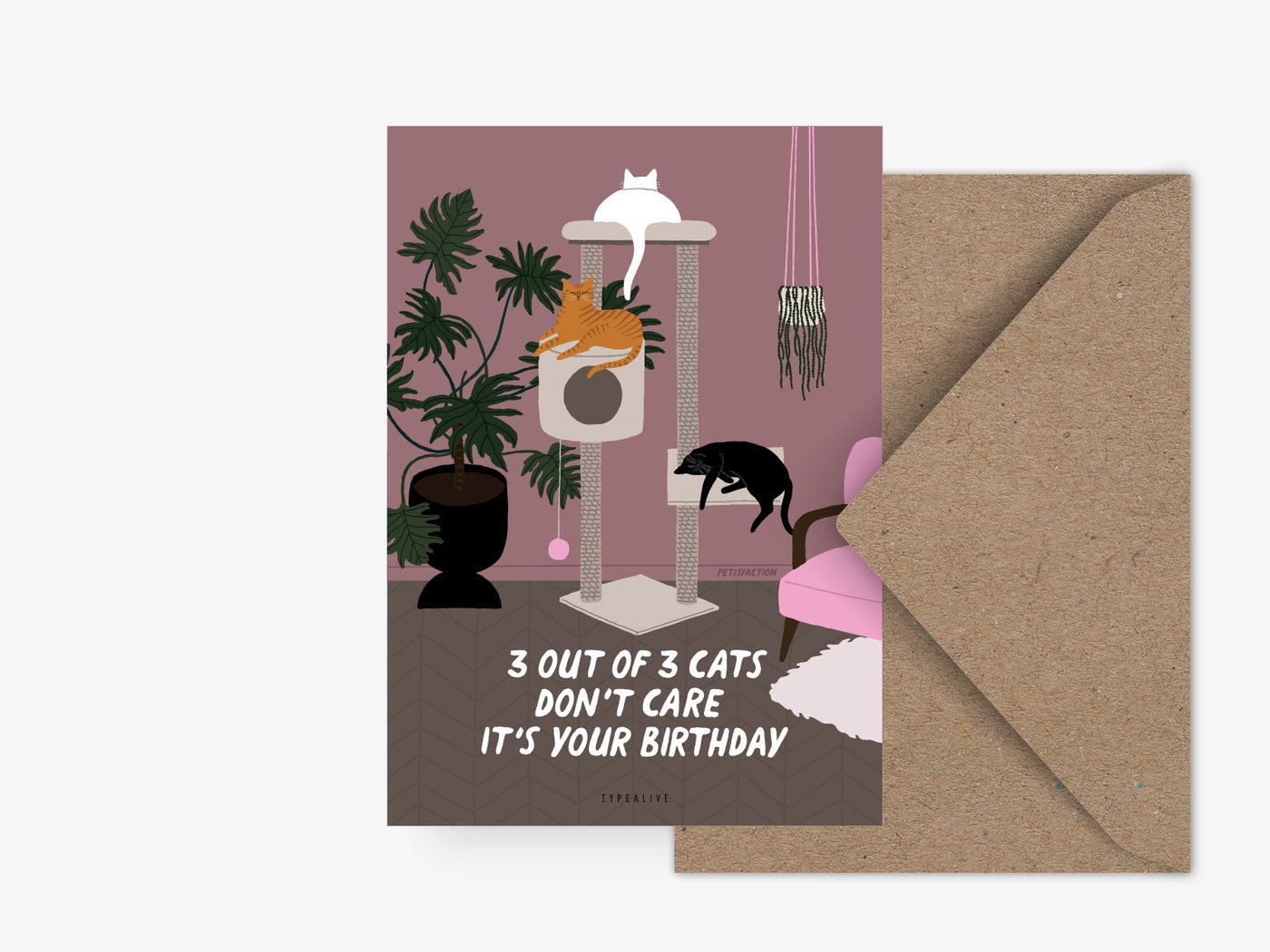 Postkarte / Petisfaction "Cats" Cats Birthday